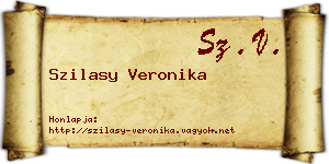Szilasy Veronika névjegykártya