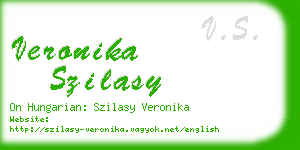 veronika szilasy business card